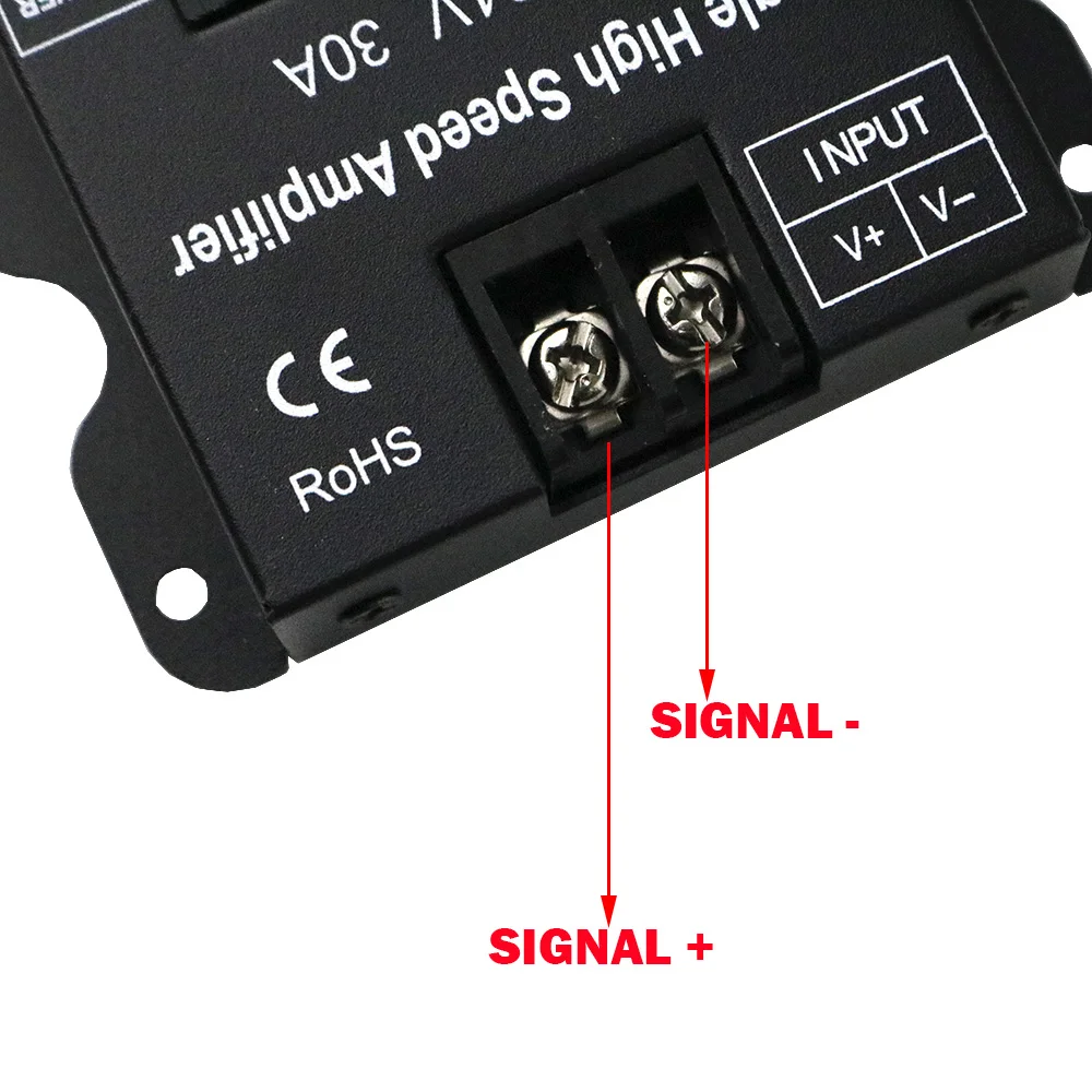 Одноцветный светодиодный высокоскоростной Усилитель 30 А пост. Тока 5 в 12 В 24