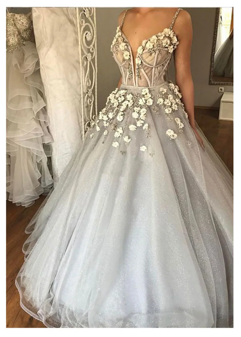 

LORIE Boho Wedding Dresses Sweetheart Appliques A-Line 3D Flowers Princess Floor Length Bride Dress Wedding Gown Custom Made