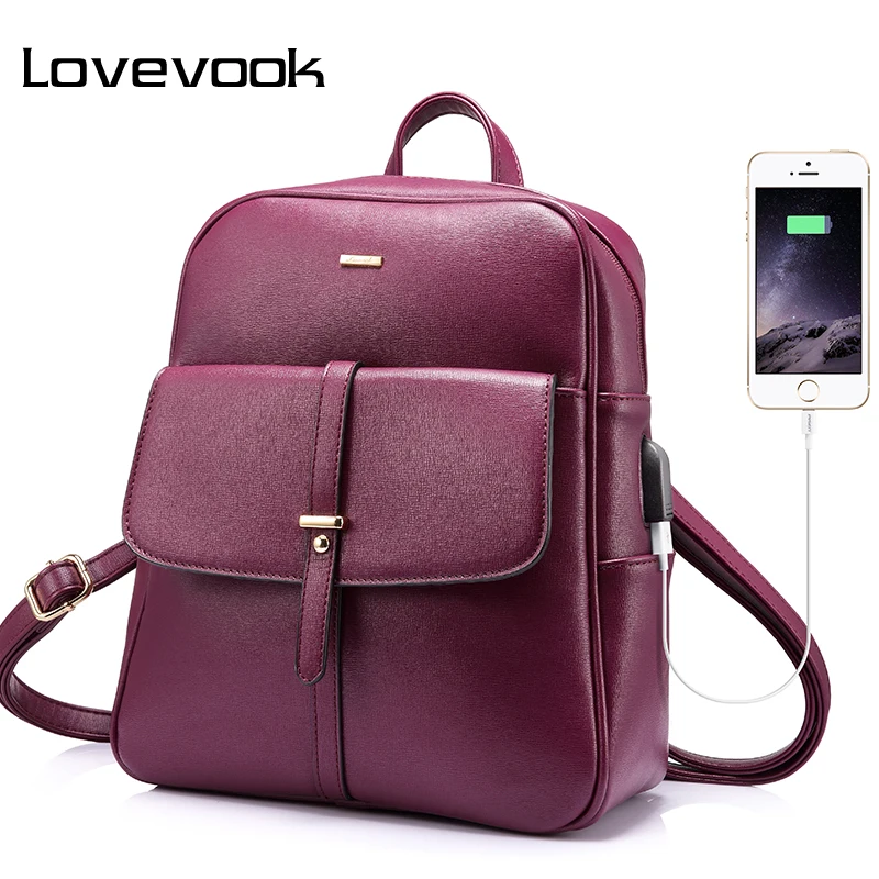 LOVEVOOK для женщин рюкзак женский школьный девочек подростков большой с anti theft