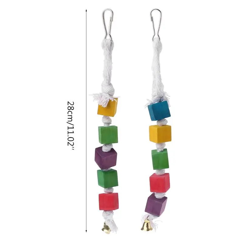 Птица жевательная игрушка попугай Попугай деревянные блоки привлекают внимание