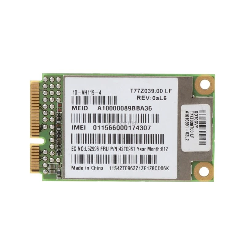 Для ibm, thinkpad GOBI1000 X200 X301 T400 T500 W500 3g WWAN карты 42T0961 UNDP1