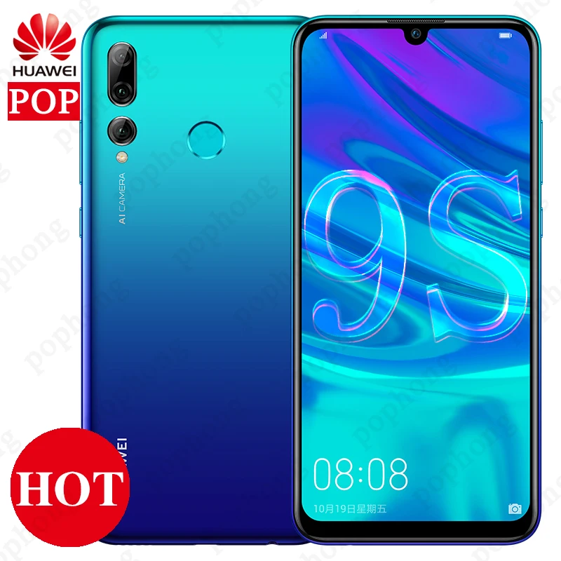 Оригинальный HUAWEI Enjoy 9S мобильный телефон 6 21 дюймов 4 Гб 128 ГБ Kirin 710 Восьмиядерный