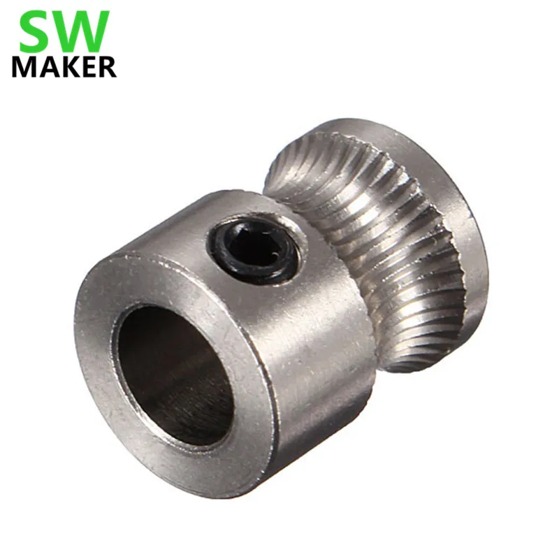 

1pcs 3D Printer parts Stainless Steel MK8 Drive Gear For 1.75mm & 3mm Filament Extruder