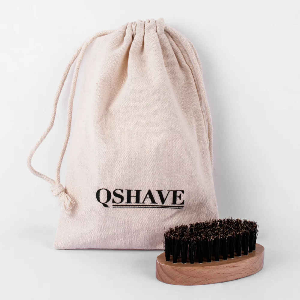QSHAVE натуральная кабана щетина борода бритвенная щетка усы Мужская Борода для