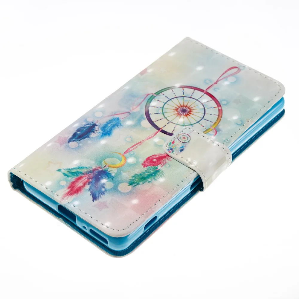 Перо Dream Catcher 3D Красочные кожаный бумажник Flip Стенд чехол для Sony Xperia XA F3111 F3113 Fundas