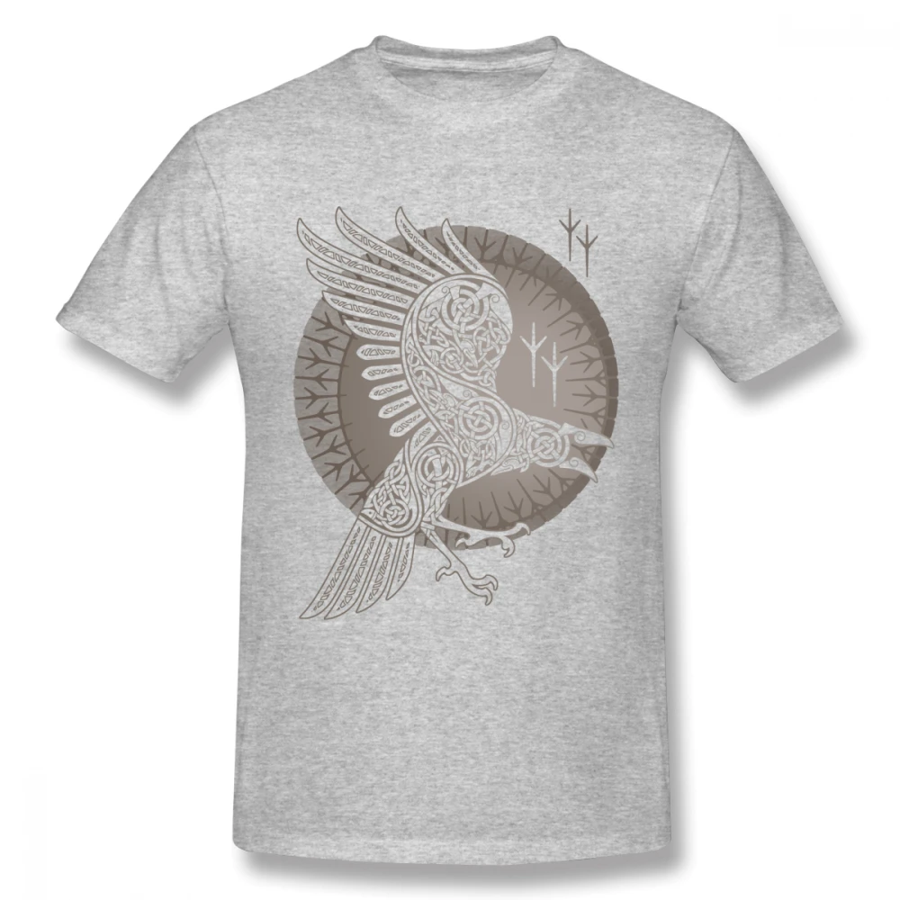 Футболка с викингами Ворон для мужчин большие размеры Custom Group Camiseta | Мужская