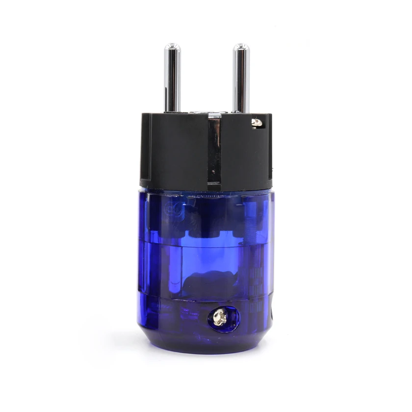 

50pieces Rhodium Plated P-037e Schuko Eu mains plug, For Audio connector