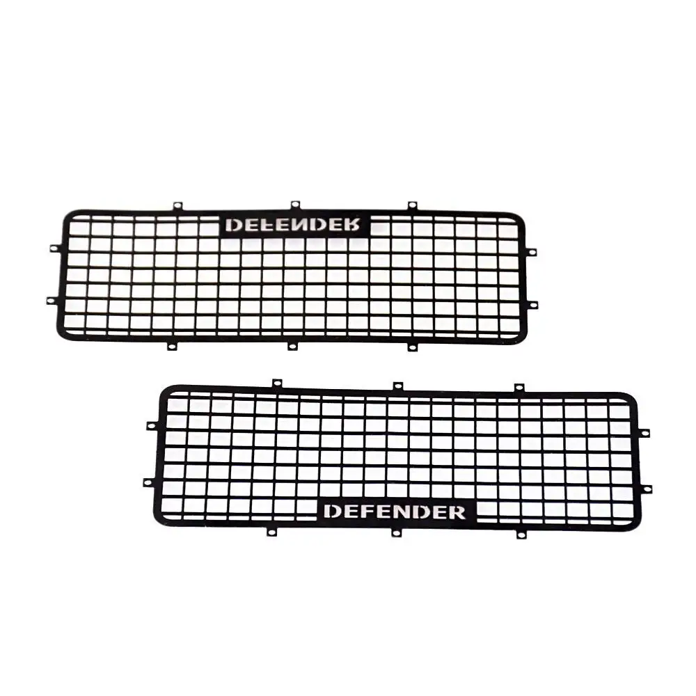 DJX 5PCS TRX4 Metal Window Mesh Protective Net DEFENDER Logo for 1/10 RC Crawler Car Traxxas TRX-4 Accessories | Игрушки и хобби