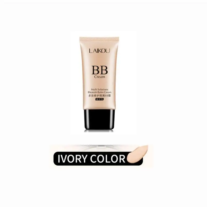 Бренд корейский LAIKOU BB крем-консилер увлажняющий тональный крем для макияжа голые отбеливающие лица красота макияж покрытие консилер - Цвет: Ivory color