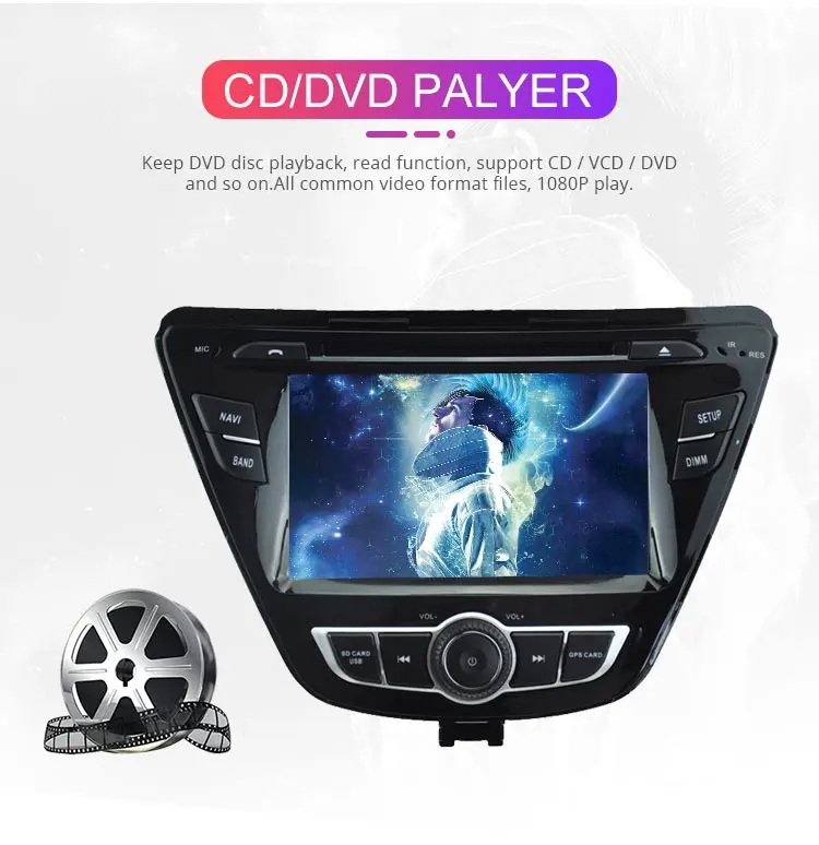 Besina Android 9,0 автомобильный dvd-плеер для HYUNDAI ELANTRA gps Навигация стерео Мультимедиа 2 Din автомагнитола wifi автоаудио