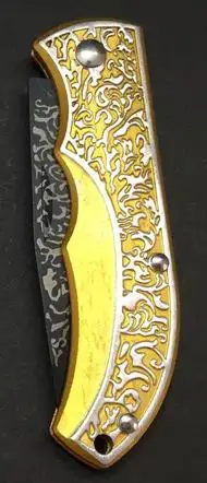Yellow Нож с несколькими лезвиями, наружный тактический карманный швейцарский нож для самозащиты, складной нож для выживания в джунглях, karambit cs go facas messer - Цвет: Yellow