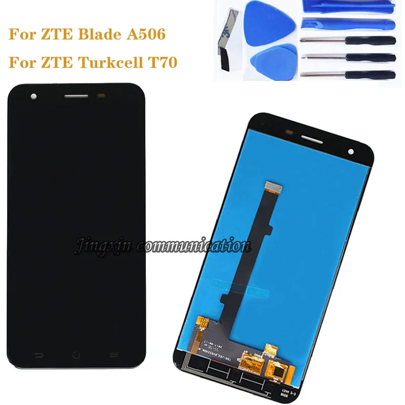 For zte Blade A506 LCD +touch screen components black and white high quality replacement for ZTE Turkcell T70 5.2&quot display | Мобильные