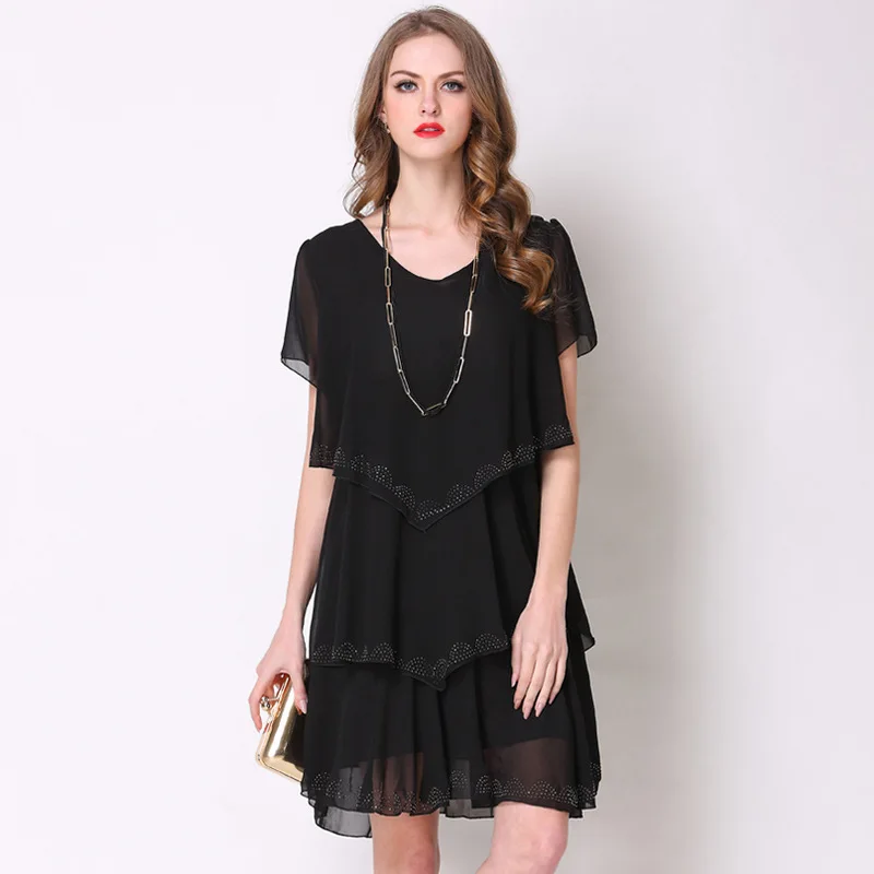 Millyn идеи женское шифоновое платье летнее Повседневное свободное большой размер