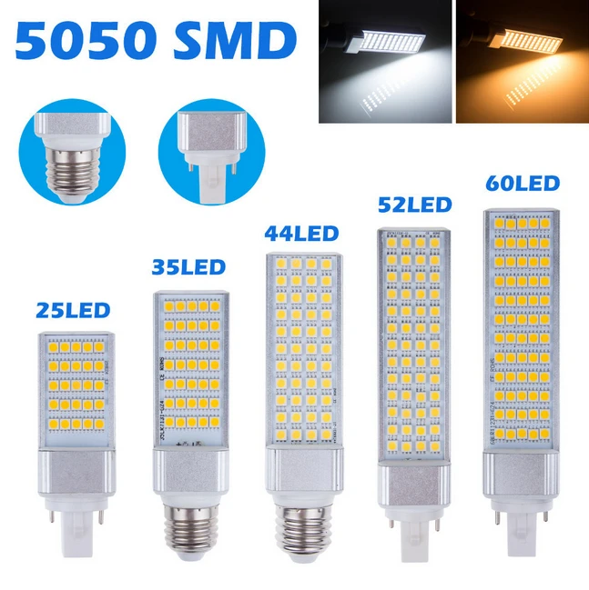 Светодиодные лампы E27 G24 5 Вт 7 9 11 13 светодиодный Светодиодная лампа кукуруза SMD 5050