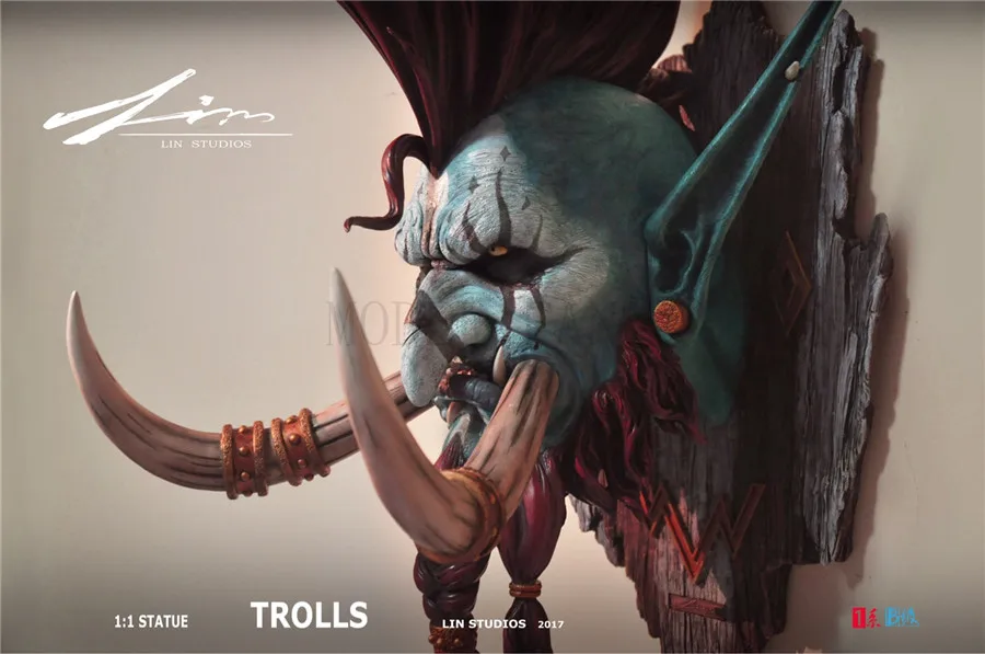 Модельные вентиляторы в наличии lin studio 1/1 wow VolJin head gk статуя из смолы настенного