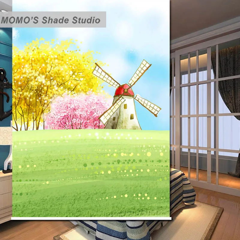 MOMO затемненные Детские занавески на окна с мультипликационным принтом жалюзи