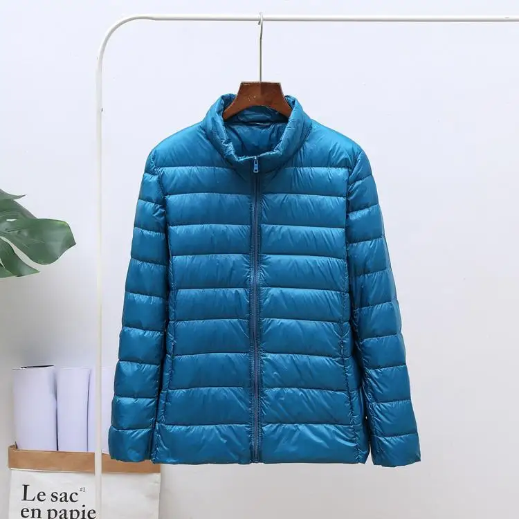 S-7XL light down jacket female short paragraph large size fat MM lightweight jacket hooded thin coat fashion women's clothing