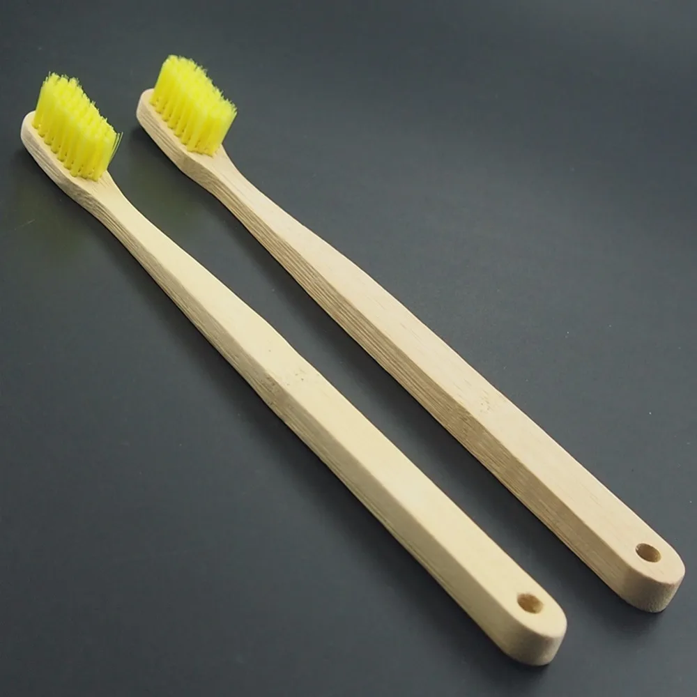 

DR.PERFECT 2 Pcs/lot Bamboo Toothbrush Natural Soft Toothbrush Bamboo Charcoal Brush Oral Care adult BPA Free Nylon Bristle