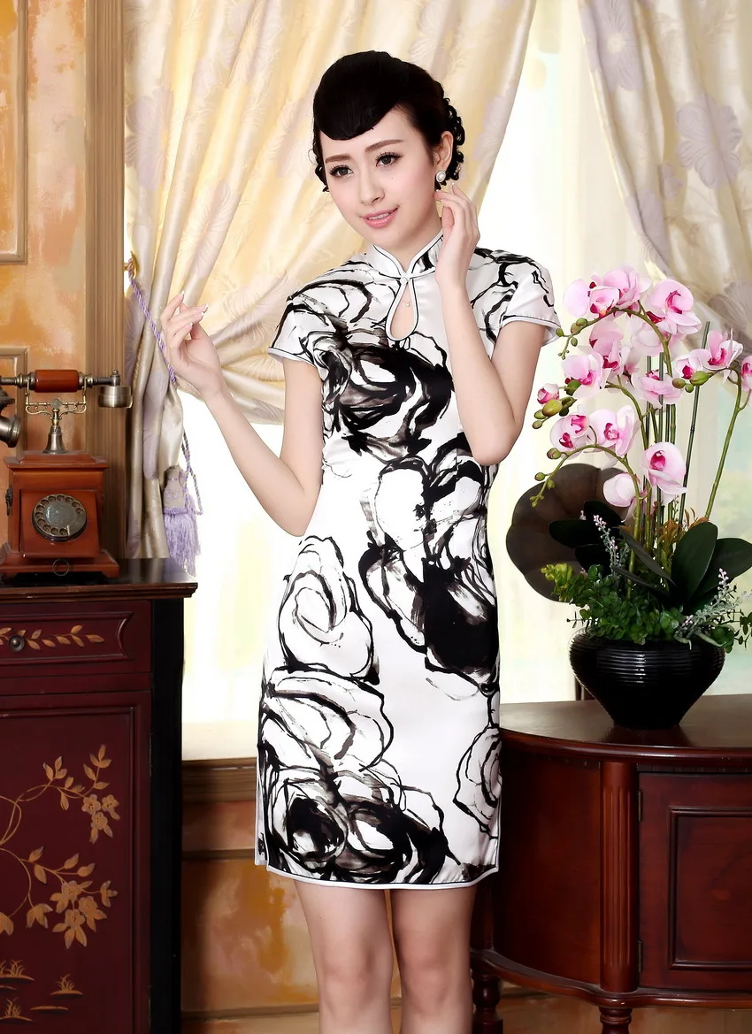 Шанхай история топ-класса cheongsam шелковая Китайская традиционная одежда для