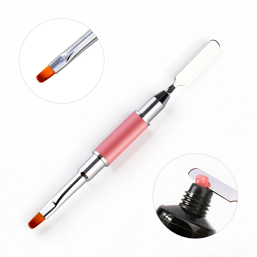 Двухсторонняя Удлиняющая гелевая двойная щетка для наращивания УФ-геля кисть