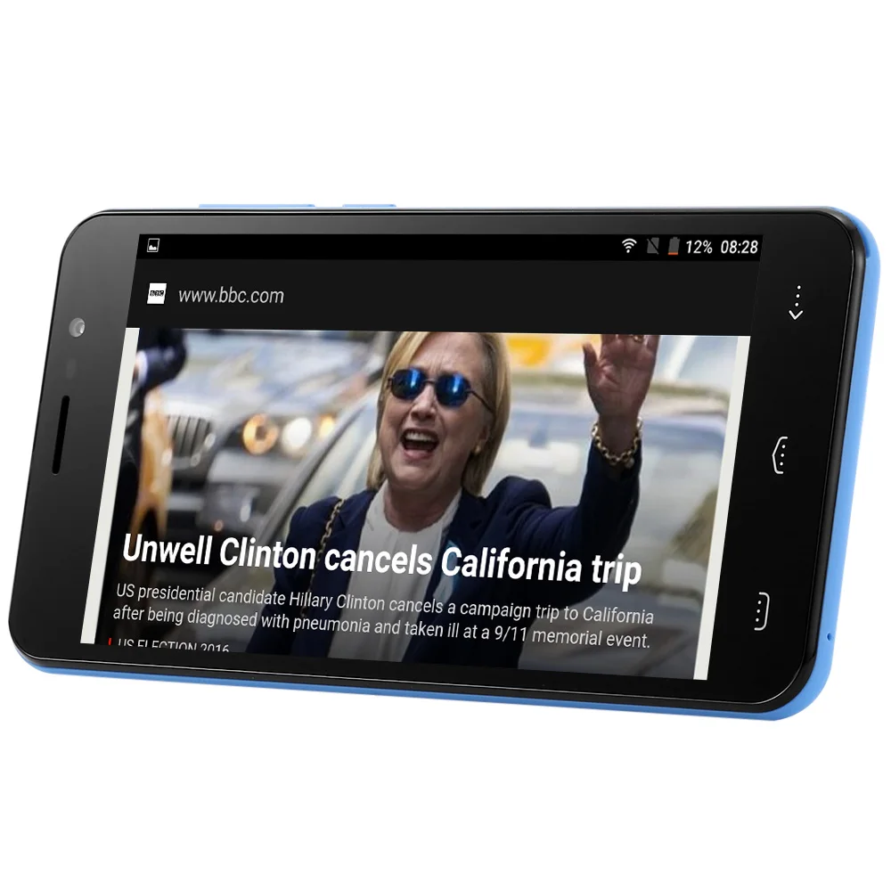 Оригинальный HOMTOM Ht16 Android 6 0 5 ''HD мобильный телефон 3g MTK6580 4 ядра 1. Гц 1 ГБ
