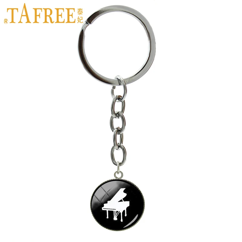 TAFREE элегантного шарма брелок для ключей в виде пианино винтажном стиле