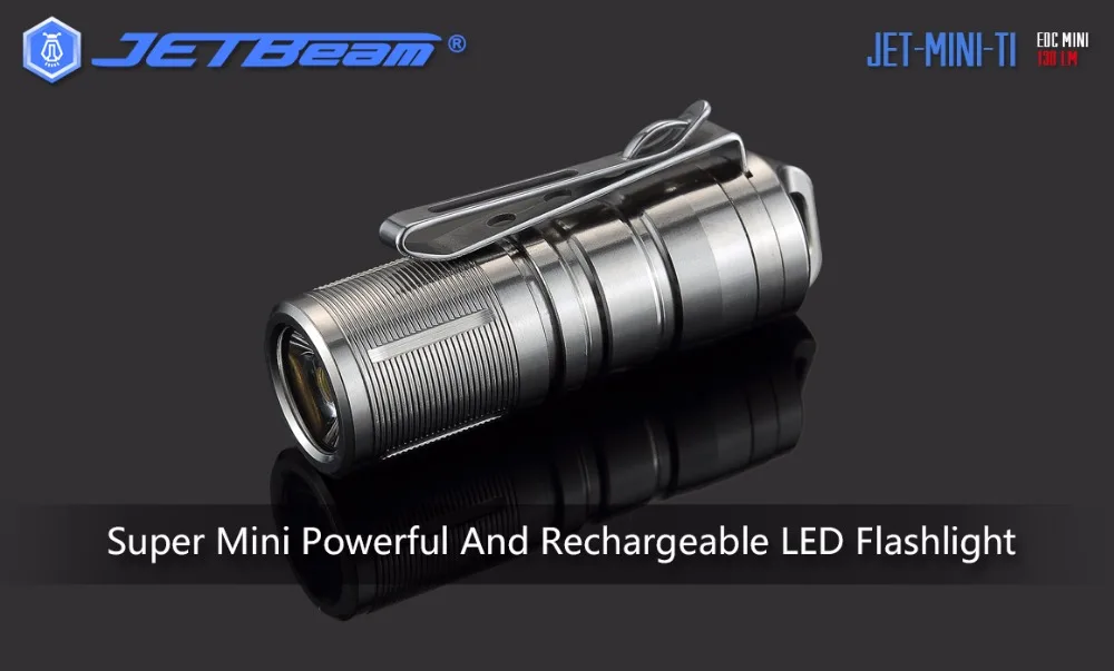 Jetbeam MINI-1 MINI-TI брелок фонарик XP-G2 светодиодный-130 люмен(есть аккумулятор 10180) EDC/Спорт на открытом воздухе/коллекционный фонарь