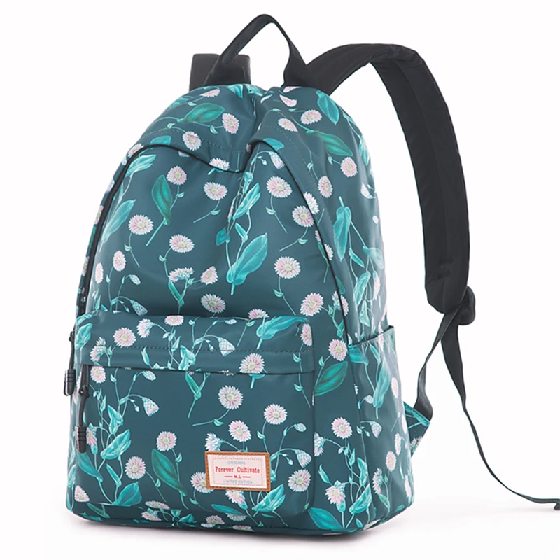 Новый бренд женский рюкзак с цветочным принтом для девочек подростков 2019 Mochila