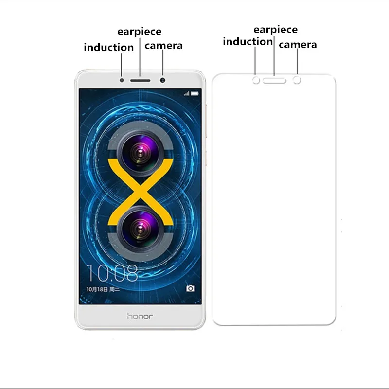 Закаленное стекло для huawei Honor 6X6 X ультратонкая Защитная пленка экрана смартфона 5