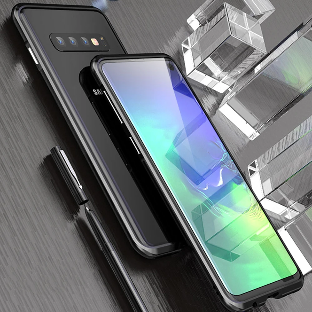 Для samsung Galaxy S10 Plus, чехол-бампер,, изогнутый металлический чехол Luphie для samsung S10, чехол S10e, ультра тонкая алюминиевая рамка, чехол