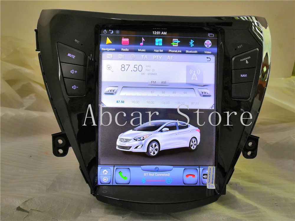 10,4 ''Tesla стиль Android 8,1 автомобильный dvd-плеер gps навигация для hyundai Elantra 2012- стерео радио PX6 CARPLAY ips HDMI