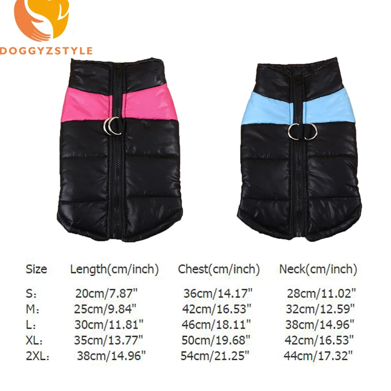 Зимние теплые товары для домашних животных водонепроницаемое пальто на молнии