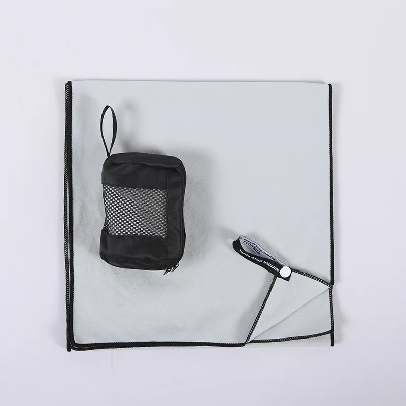 Спортивное Полотенце из микрофибры быстросохнущее с сумкой для спортзала