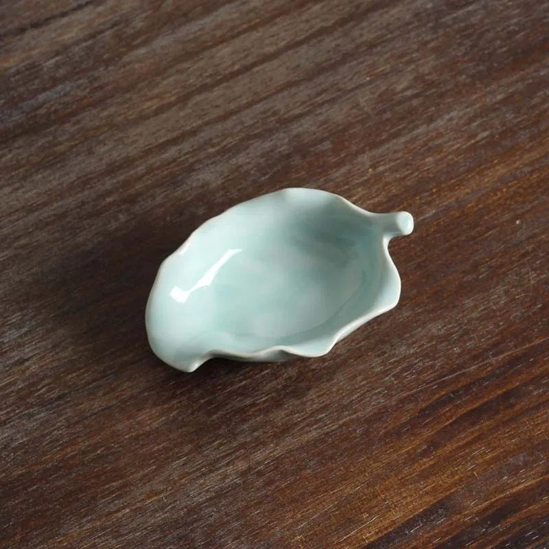 Креативные ложки для чая Longquan Celadon для офиса, аксессуары для чайной церемонии, держатель листьев, лопата, чайная посуда, инструменты, отправленные другу в подарок - Цвет: J