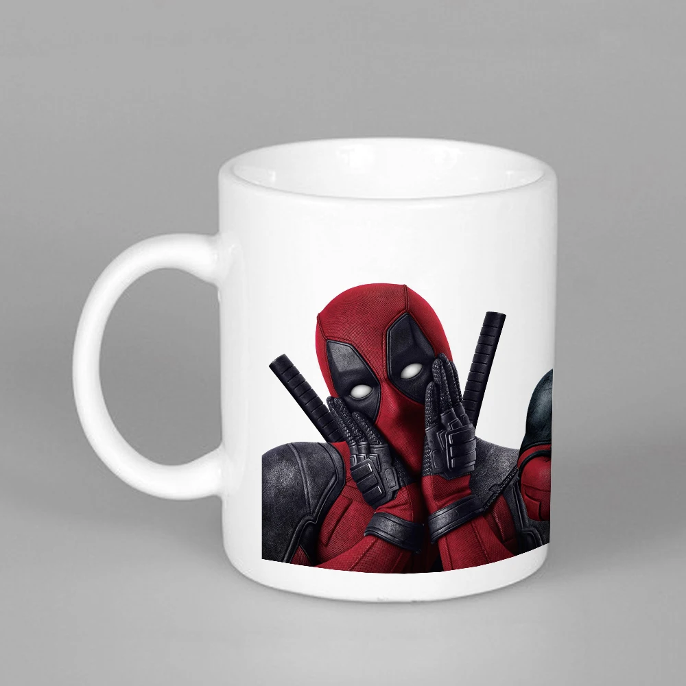 Anime Superhero Deadpool Coffee Mugs Ceramic Tea Milk Cups Friend Gifts