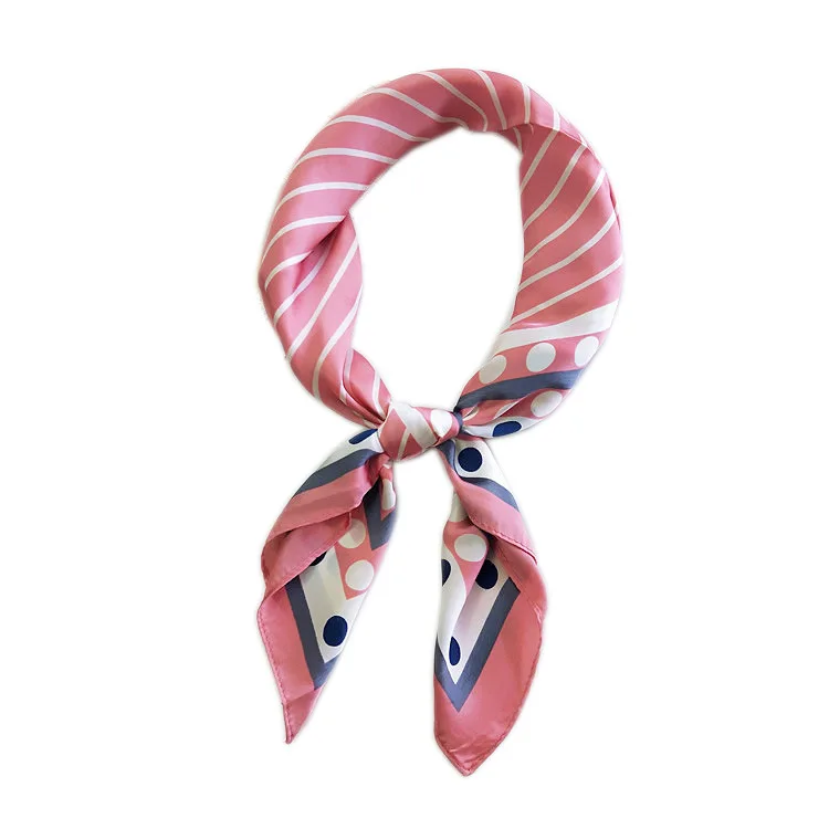 Модные женские туфли шарф Элитный бренд хиджаб Подражать Шелковый в полоску