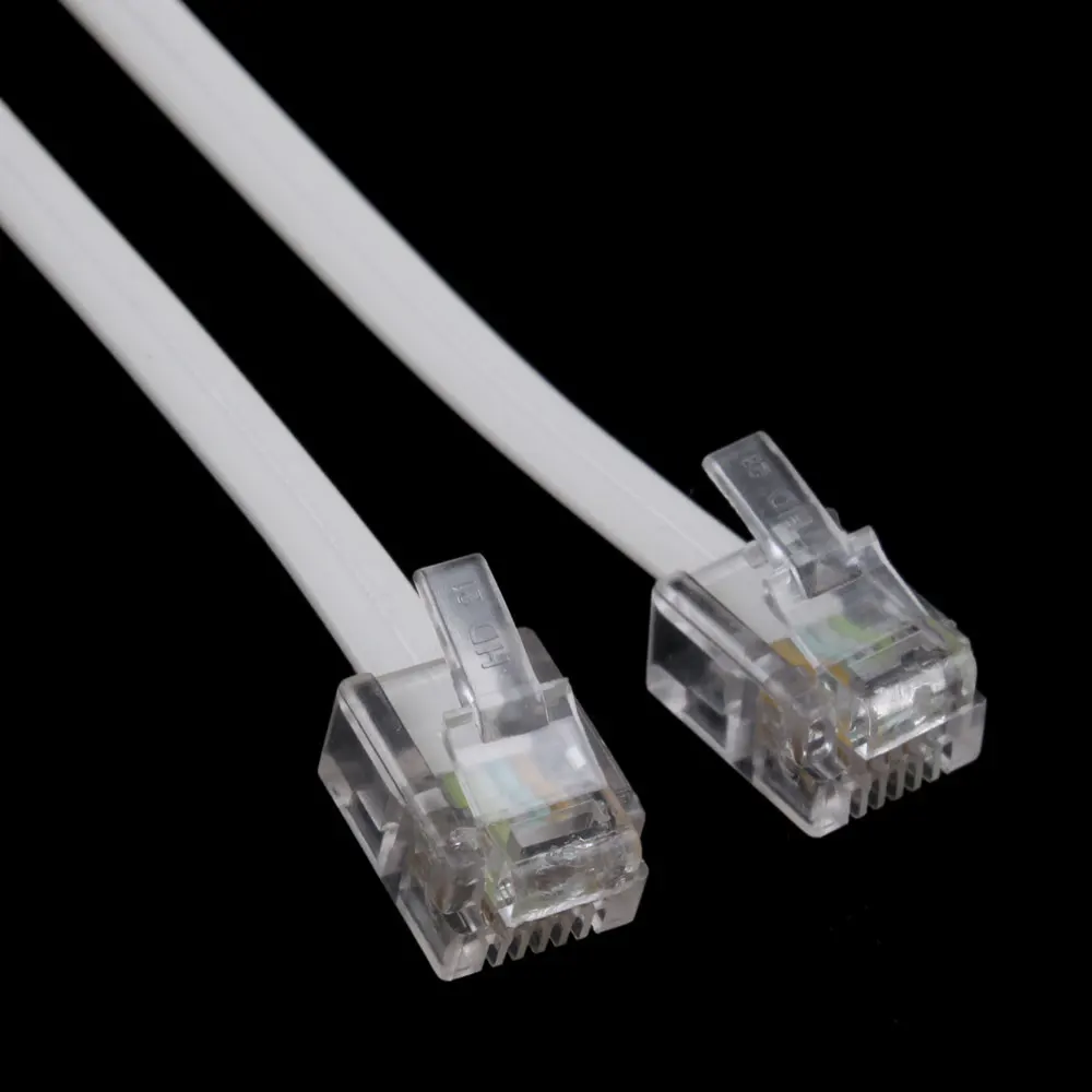 1 шт. высокоскоростной 10 футов 3 м RJ11 6P4C Телефонный ADSL модем линейный Шнур кабель 4