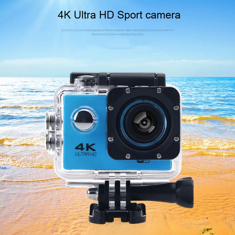 HAMTOD 2 0 дюймов ЖК дисплей 170 градусов 4 К Экшн камера Ultra HD Поддержка Wi Fi спорт Камера