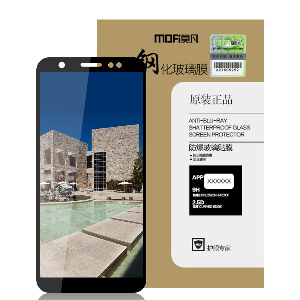 

For Asus ZB555KL MOFi 9H Full Cover Tempered Glass Screen Protector Film For Asus Zenfone Max M1 ZB555KL Toughened Glass Film