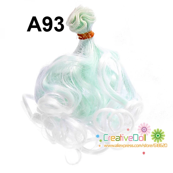 15 см кудрявые 1/3 1/4 1/6 BJD/SD куклы/DIY куклы natrual цвета коричневого вина термостойкие
