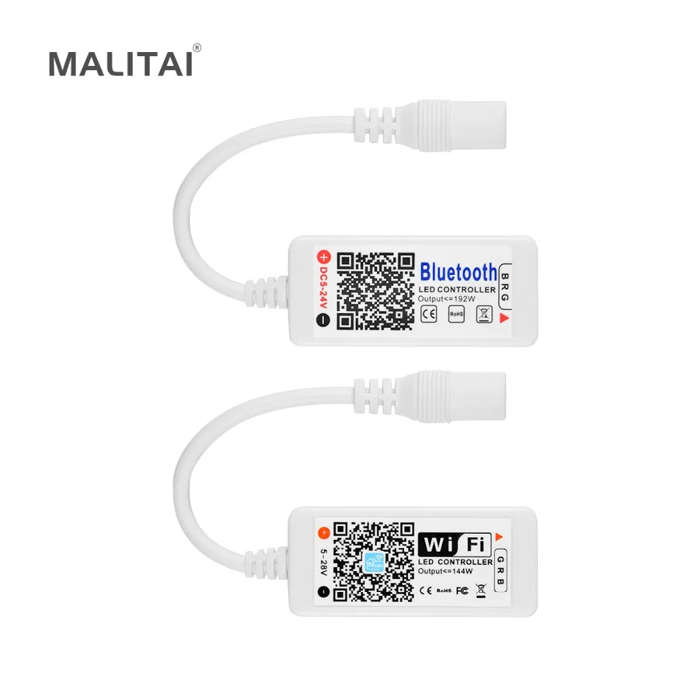 Светодиодная ленсветильник с Wi Fi/Bluetooth 5 В 12 24 в пост. Тока|Контролеры RGB| |