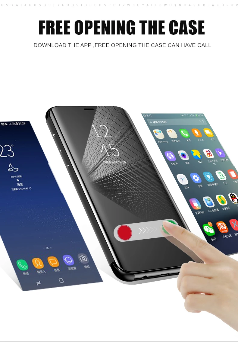 Чехол для samsung Galaxy J3 J4 J6 J7 J8 J2 Pro умное зеркало View Flip Cover для samsung J3 J5 J7 рro рrime C7 C9 Pro C8 чехол