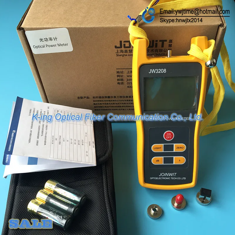 JOINWIT JW3208 оптический измеритель мощности FTTH / SC ST/FC три интерфейса мощности-70 ~ + 6