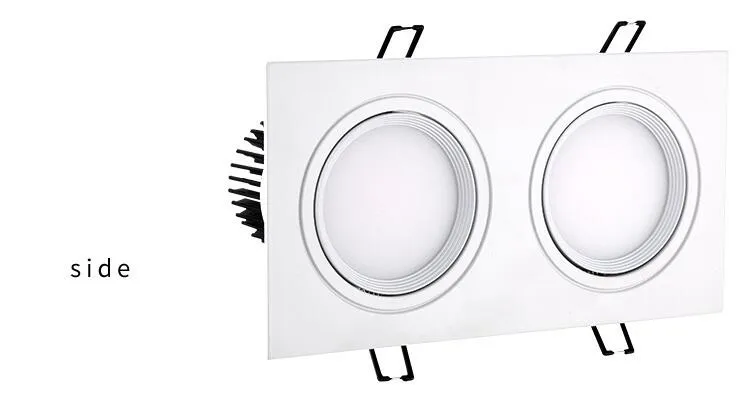 1 шт. светодиодный двойной квадратный светильник 14 Вт 18 24 Вт|led dimmable downlight|light
