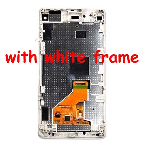 Для sony Xperia Z1 Compact D5503 Z1 mini сенсорный экран дигитайзер сенсор стекло+ ЖК-дисплей монитор модуль панель в сборе+ рамка