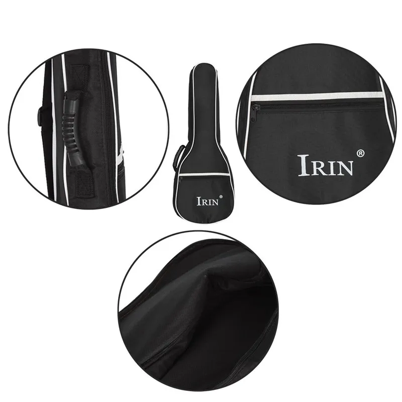 2" 23" 2" Черная губка укулеле мягкая сумка Gig Bag сумка для гитары чехол для акустической гитары двухслойная Водонепроницаемая складная сумка