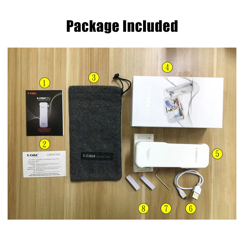 X Cam Sight 2 Портативный Ручной карданный беспроводной осевой телефон стабилизатор
