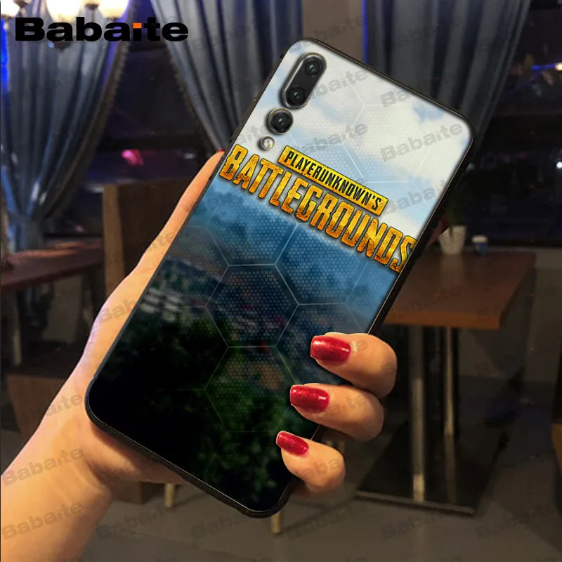 PUBG мягкий силиконовый черный чехол для телефона huawei mate 10 lite p20lite p9lite nova 3i honor 8x mate20