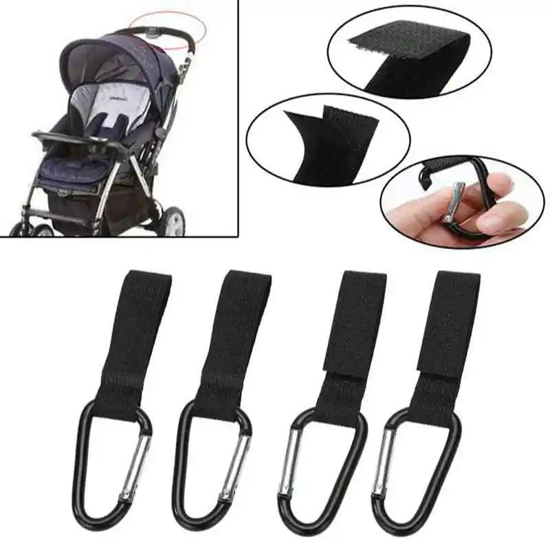 Универсальный зажим для коляски 4 шт./лот|stroller accessories|prams pushchairsstroller hook |