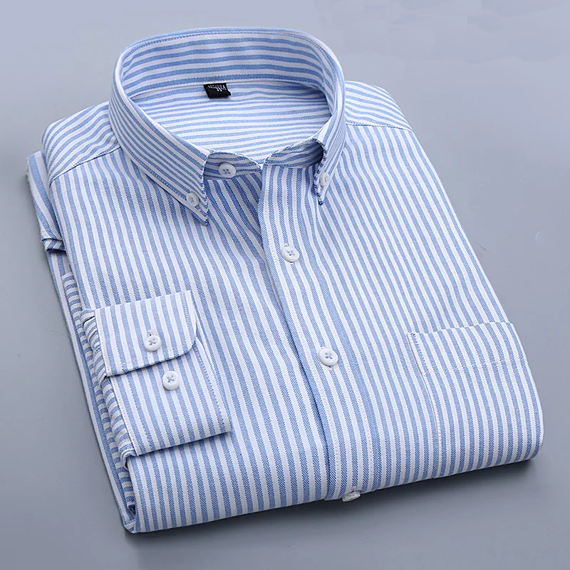 2017 Весенняя Мода Высокого Качества Ткань Оксфорд Slim Fit Квадратный Воротник